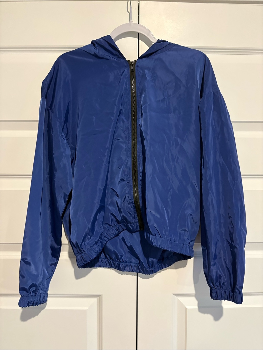 SHEIN Royal Blue Lightweight Windbreaker Jacket - Size L